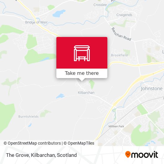 The Grove, Kilbarchan map