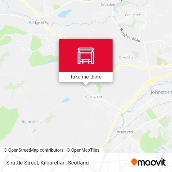 Shuttle Street, Kilbarchan map