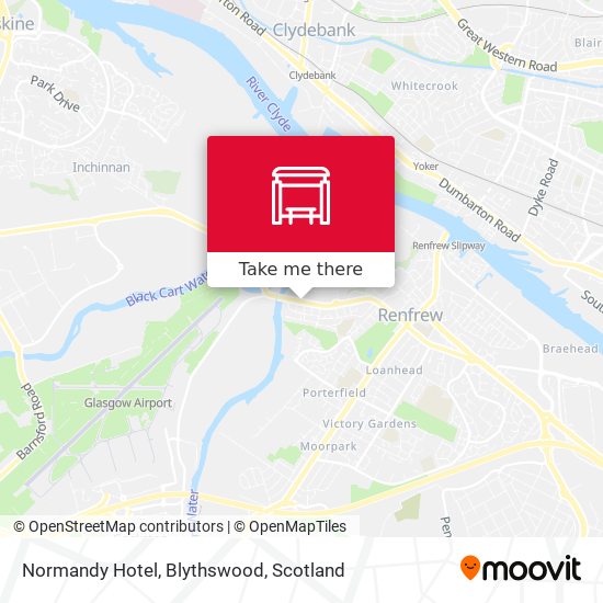 Normandy Hotel, Blythswood map