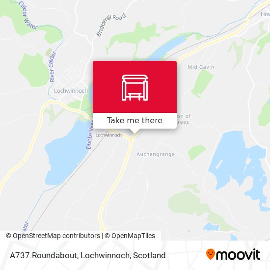 A737 Roundabout, Lochwinnoch map