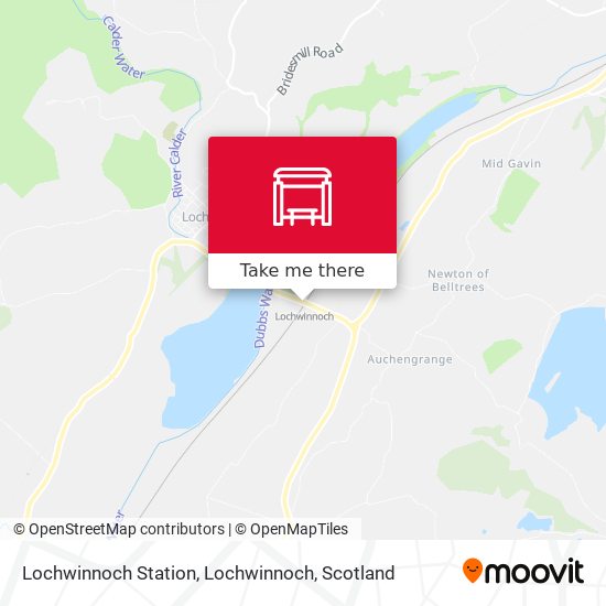 Lochwinnoch Station, Lochwinnoch map