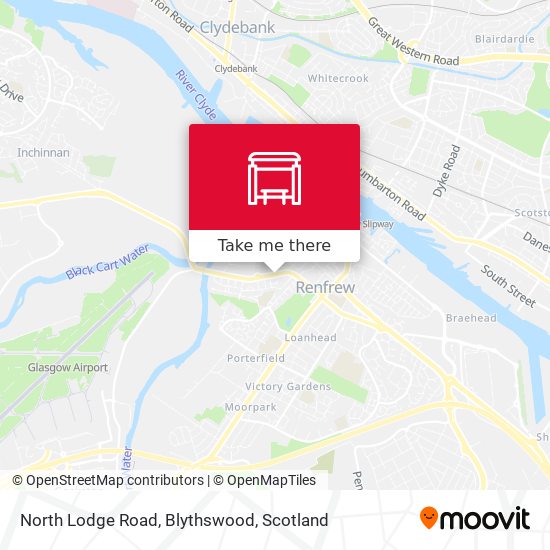 North Lodge Road, Blythswood map