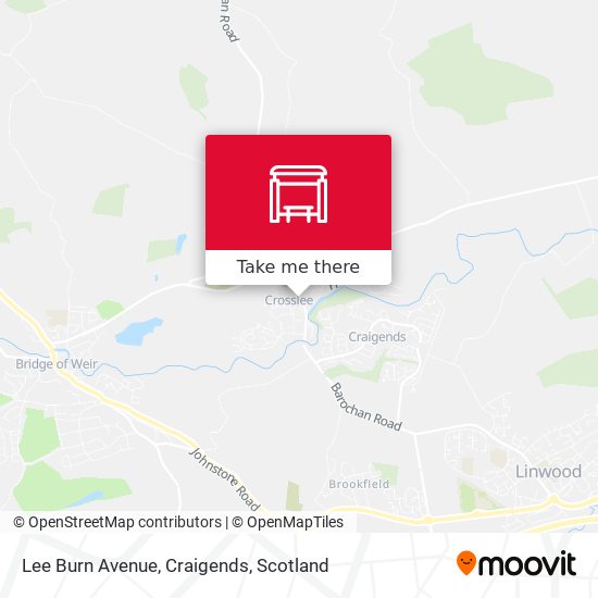Lee Burn Avenue, Craigends map