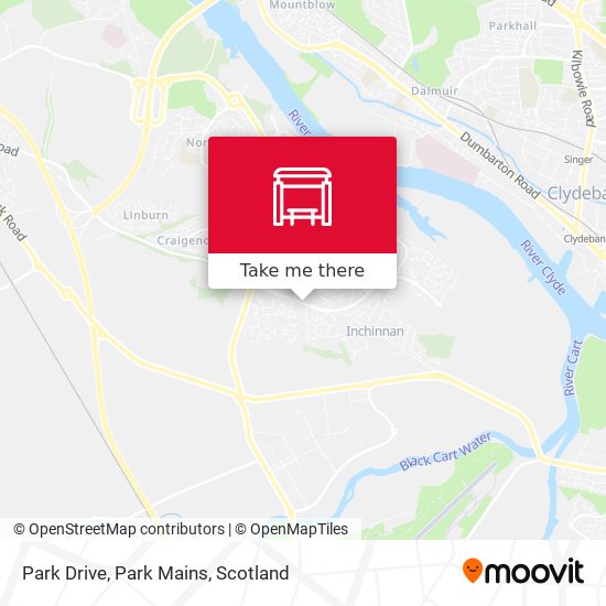Park Drive, Park Mains map
