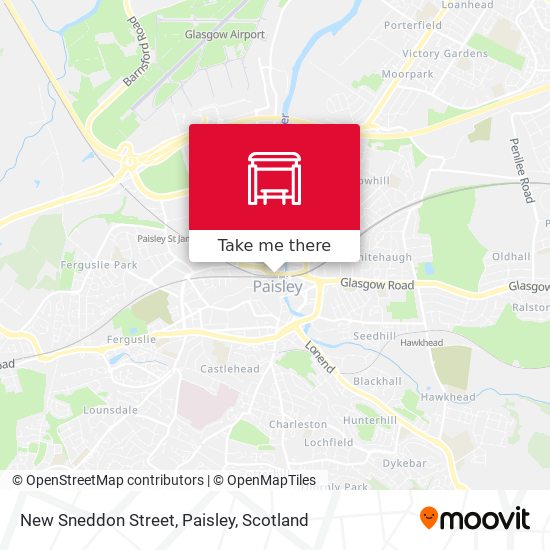New Sneddon Street, Paisley map