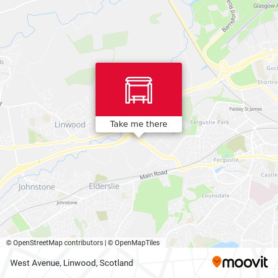 West Avenue, Linwood map