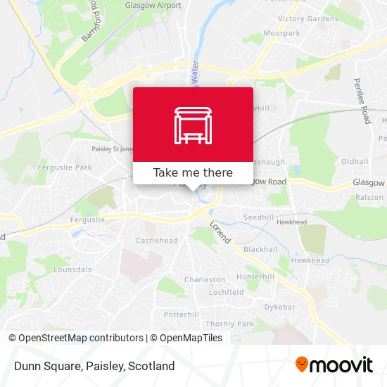 Dunn Square, Paisley map