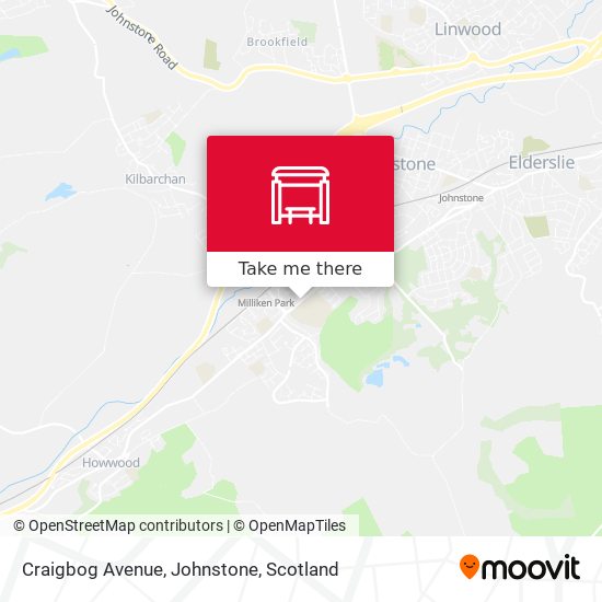 Craigbog Avenue, Johnstone map