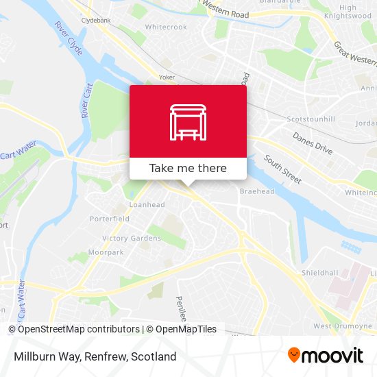 Millburn Way, Renfrew map
