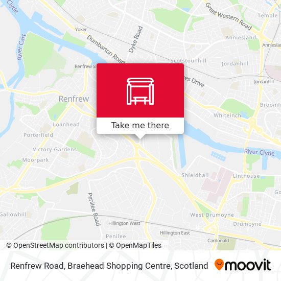Renfrew Road, Braehead Shopping Centre map