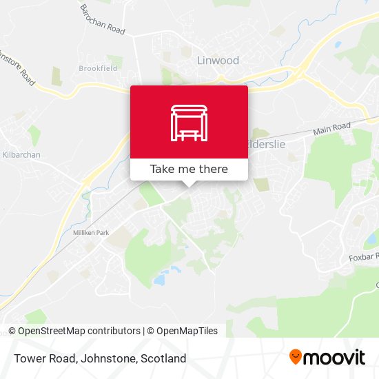 Tower Road, Johnstone map
