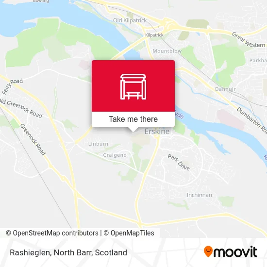 Rashieglen, North Barr map