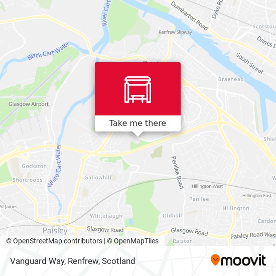 Vanguard Way, Renfrew map