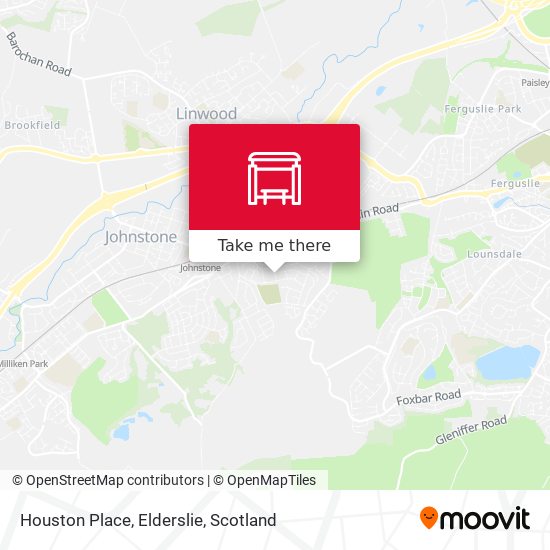 Houston Place, Elderslie map