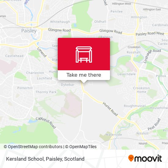 Kersland School, Paisley map