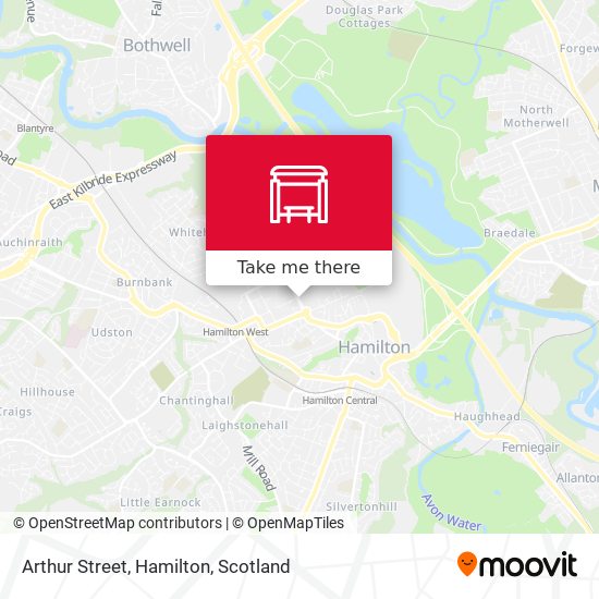 Arthur Street, Hamilton map