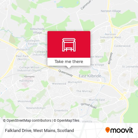 Falkland Drive, West Mains map