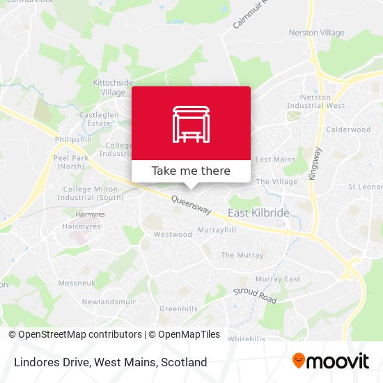 Lindores Drive, West Mains map
