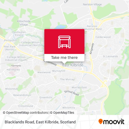 Blacklands Road, East Kilbride map