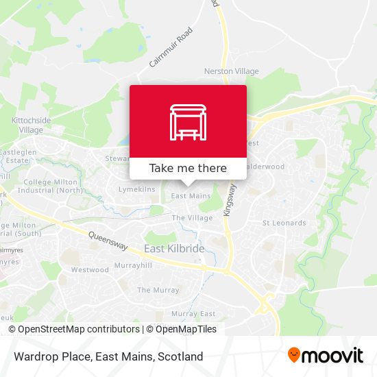 Wardrop Place, East Mains map