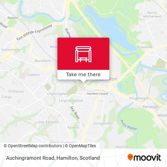 Auchingramont Road, Hamilton map