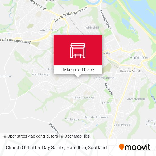 Church Of Latter Day Saints, Hamilton map