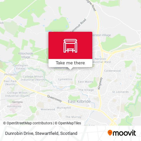 Dunrobin Drive, Stewartfield map