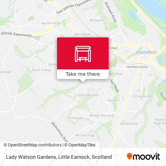 Lady Watson Gardens, Little Earnock map