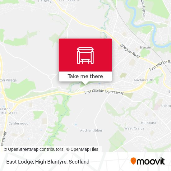 East Lodge, High Blantyre map