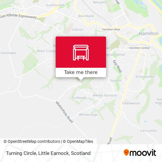 Turning Circle, Little Earnock map
