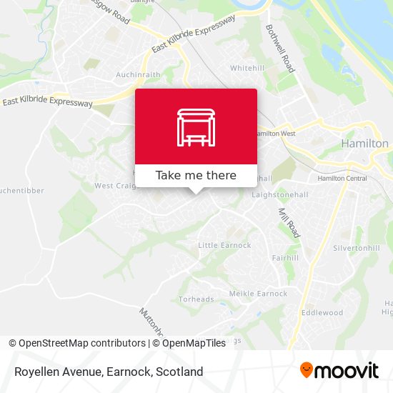 Royellen Avenue, Earnock map
