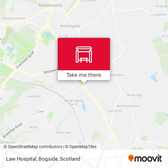 Law Hospital, Bogside map
