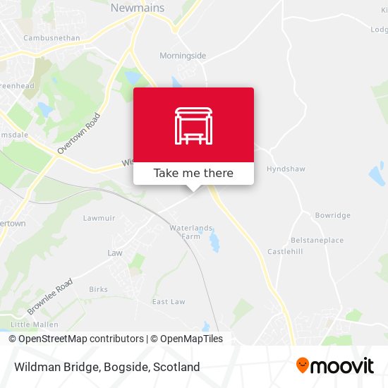Wildman Bridge, Bogside map