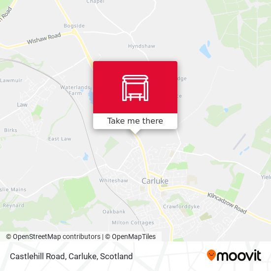 Castlehill Road, Carluke map