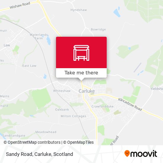 Sandy Road, Carluke map