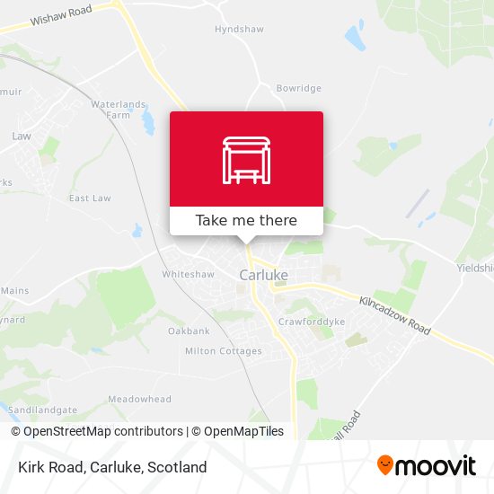 Kirk Road, Carluke map