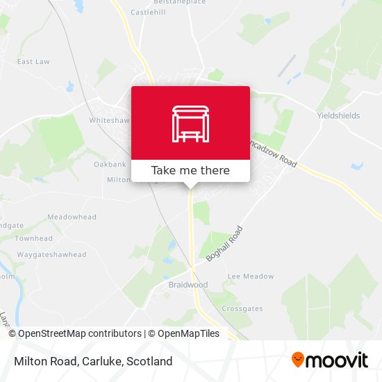 Milton Road, Carluke map
