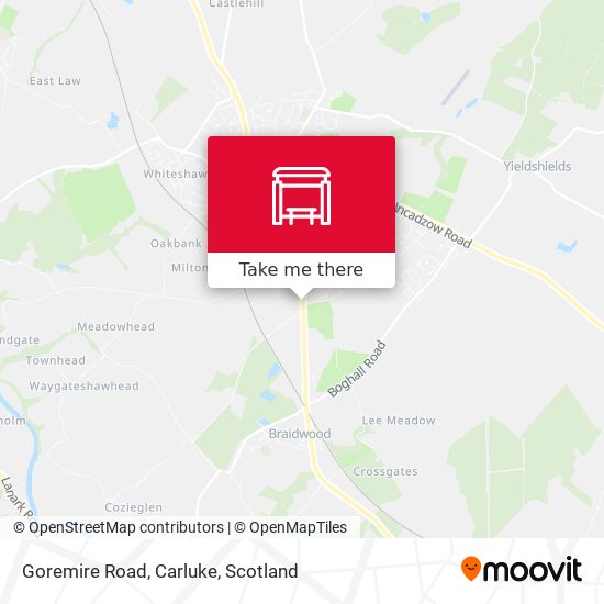 Goremire Road, Carluke map