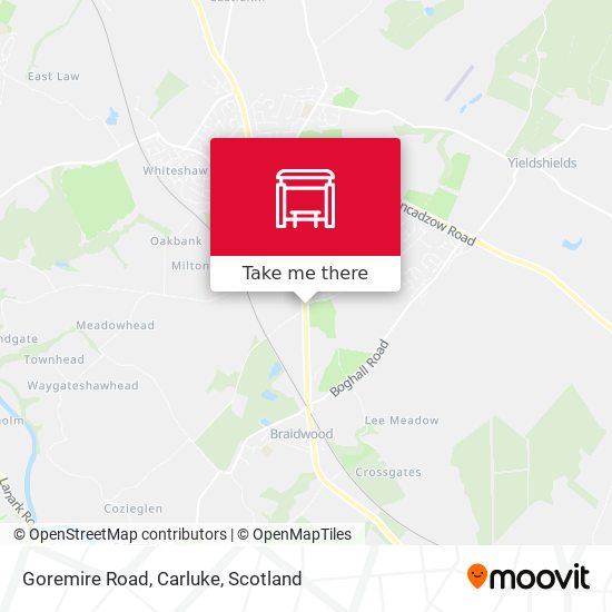 Goremire Road, Carluke map
