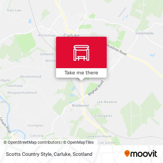 Scotts Country Style, Carluke map