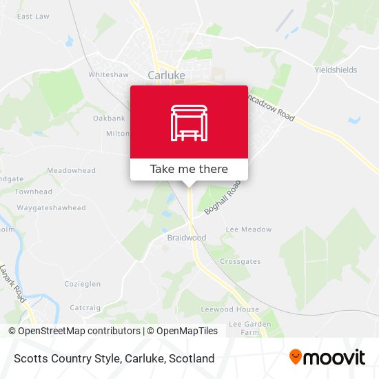 Scotts Country Style, Carluke map
