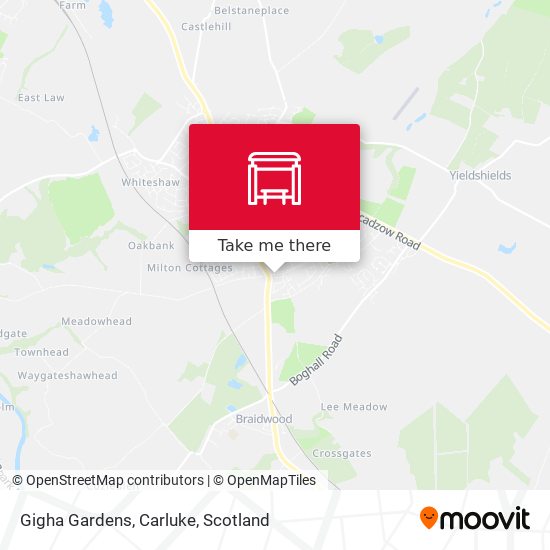 Gigha Gardens, Carluke map