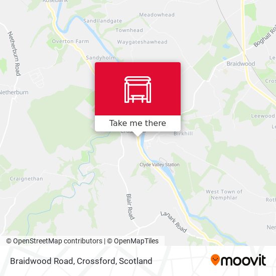 Braidwood Road, Crossford map
