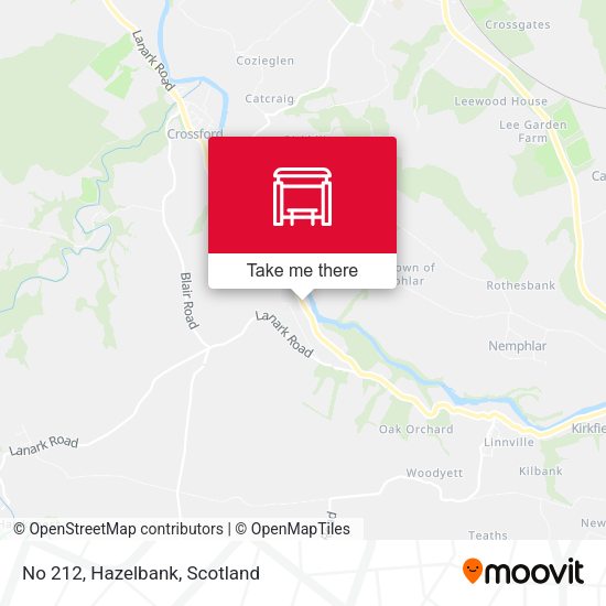 No 212, Hazelbank map