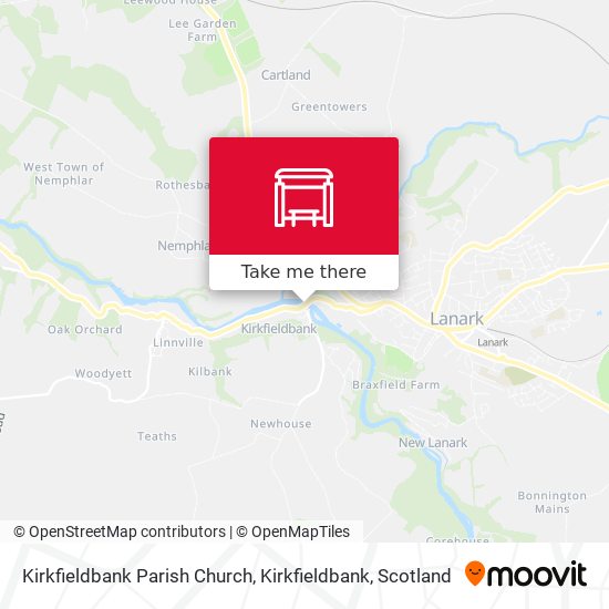 Kirkfieldbank Parish Church, Kirkfieldbank map