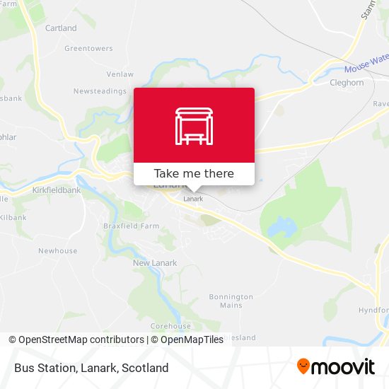 Bus Station, Lanark map