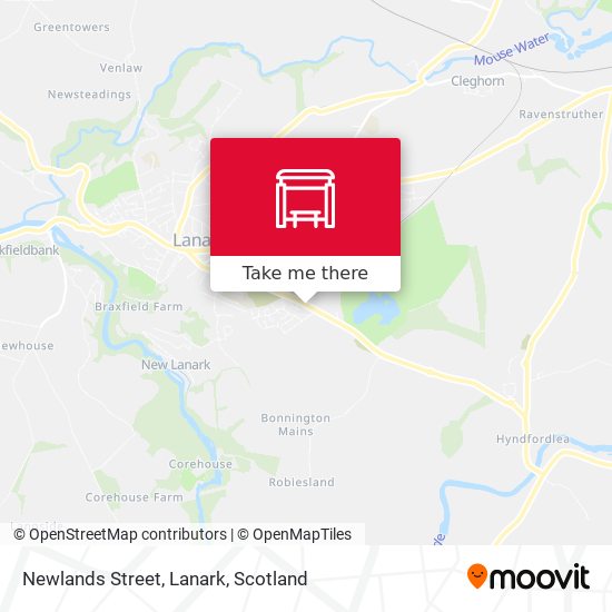 Newlands Street, Lanark map