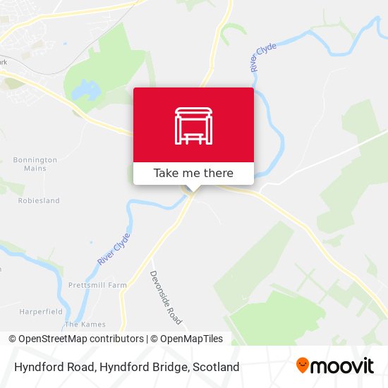 Hyndford Road, Hyndford Bridge map