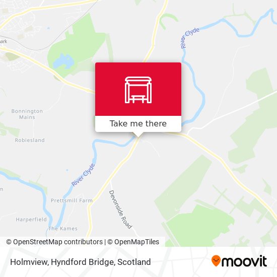 Holmview, Hyndford Bridge map