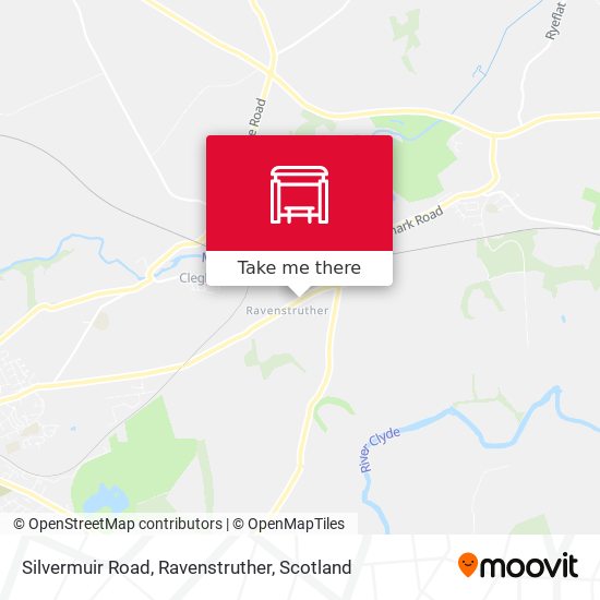 Silvermuir Road, Ravenstruther map